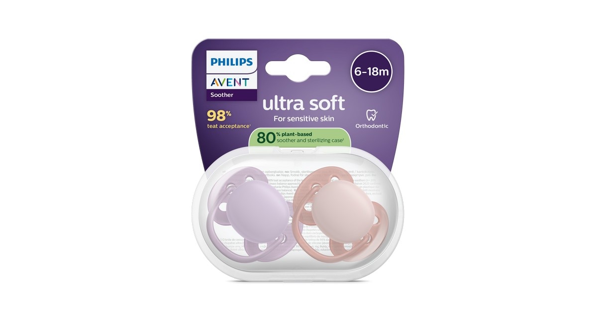 Imagem 0 de Chupetas Philips Avent Ultra Soft 6-18 meses 2un