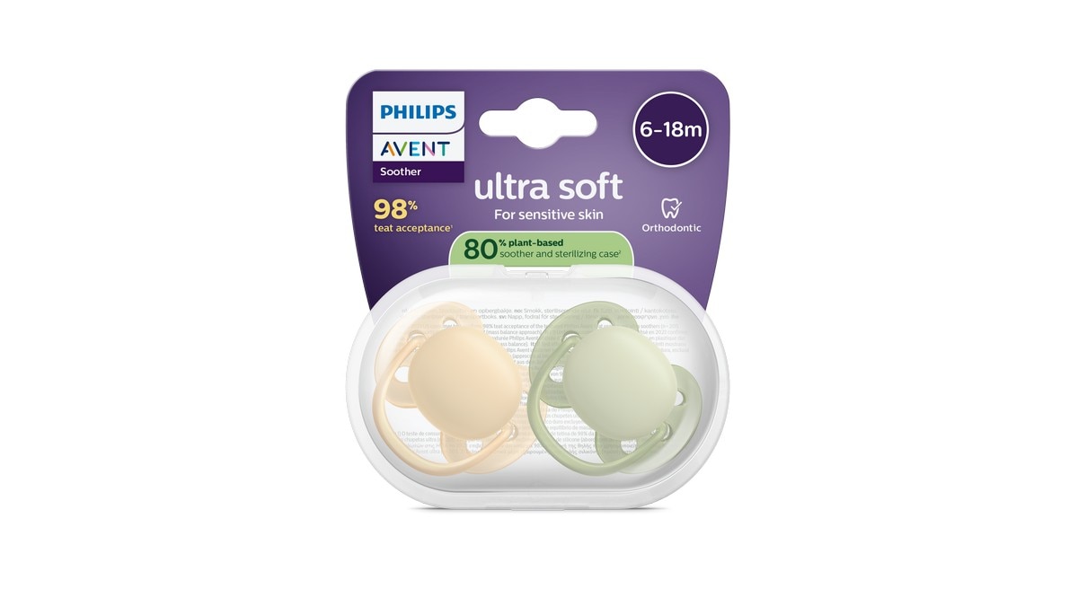 Imagem 0 de Chupetas Philips Avent Ultra Soft 6-18 meses 2un