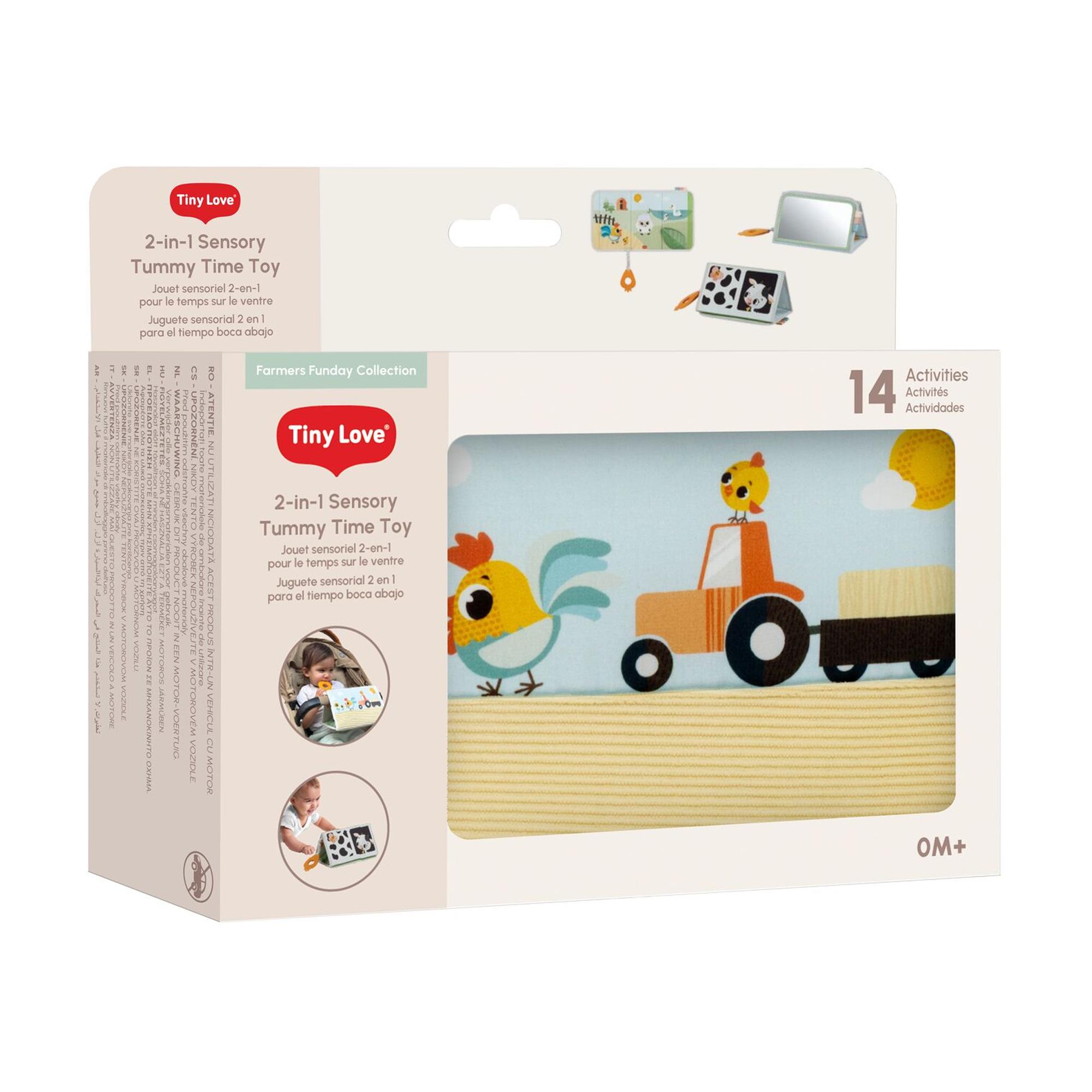 Brinquedo Sensorial 2 em 1 Tummy Time Farmers Funday 6