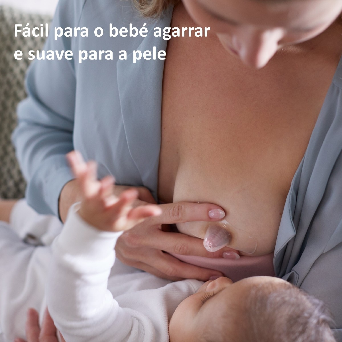 Protetor de Mamilos Silicone 2 Unidades - Tamanho M Natural-3