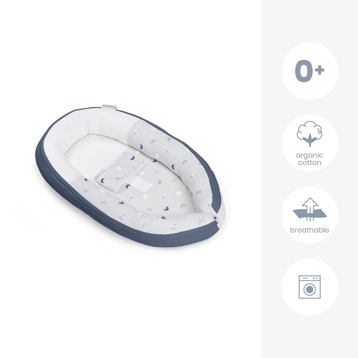 Doomoo Ninho Cocoon Moon Blue/Grey 3