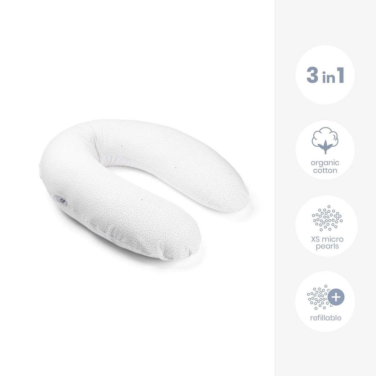 Almofada de Amamentação Buddy Silver Dots 2