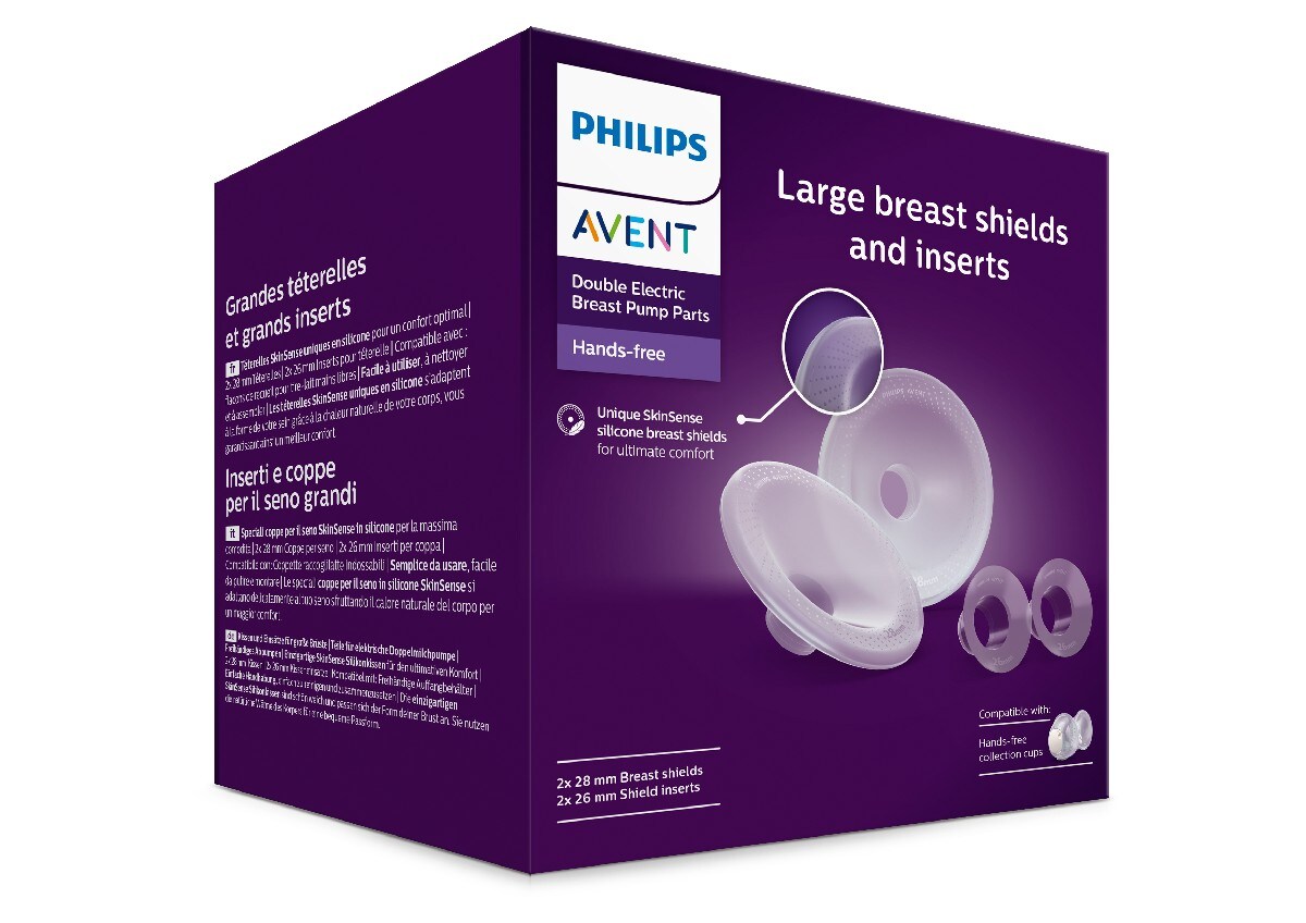 Acessório Almofadas e Extrator Mãos Livres Avent, Tamanho Grande Branco-2