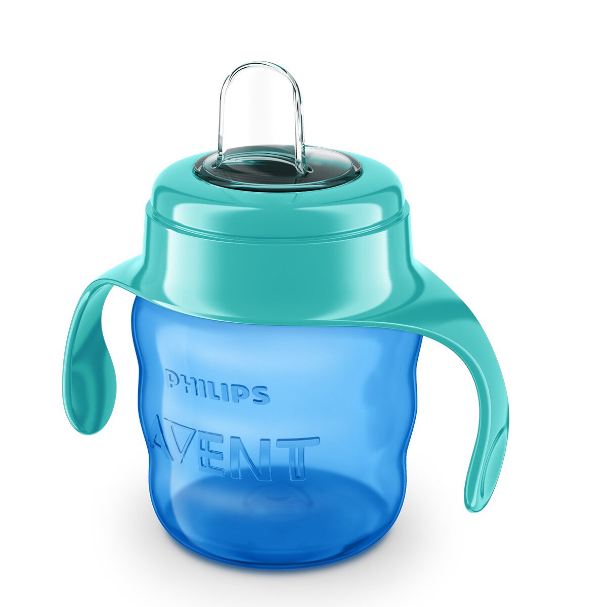 Copo Anti Gotas com Bico de Silicone - 200 ml +6 M Azul-2