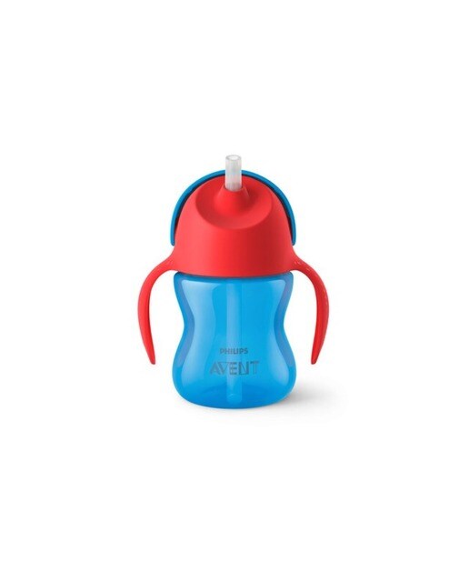 Imagem 0 de Copo com palhinha flexível (200 ml ) +9 M azul