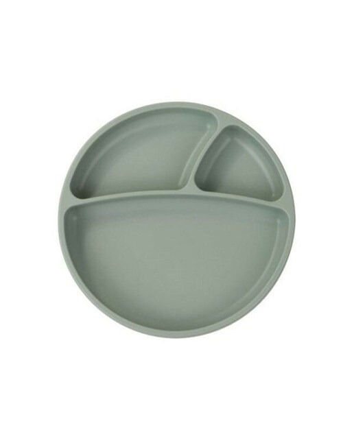 Imagem 0 de Prato com Divisórias Silicone 6m+ Verde Minikoioi
