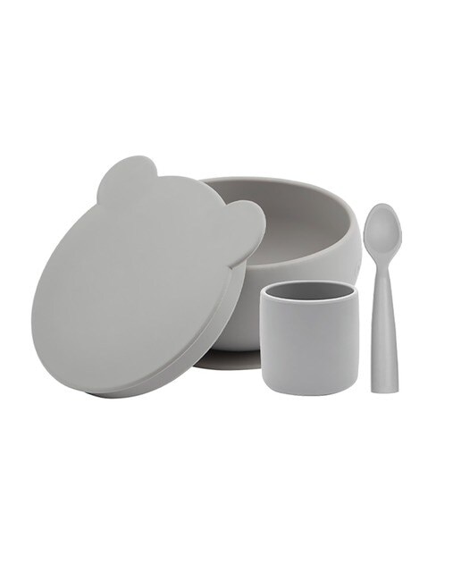 Conjunto de Alimentação BLW Set I - Cinza Cinzento-1