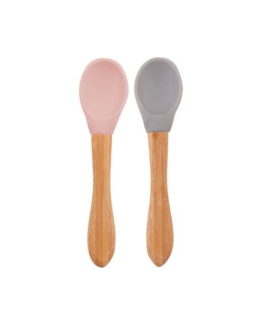 Imagem 0 de Conjunto Colheres Pinky Rosa/Powder Cinza