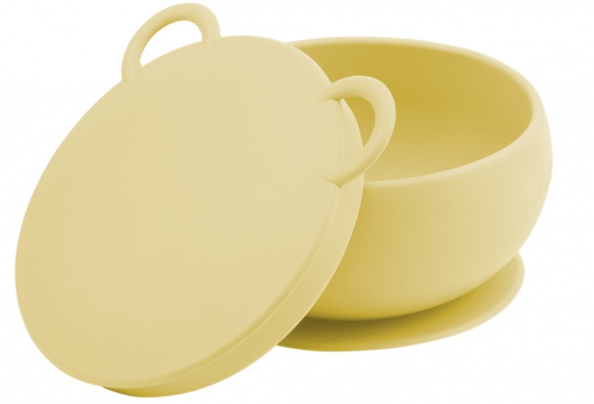 Taça com Tampa Amarelo 6m+ Minikoioi 1