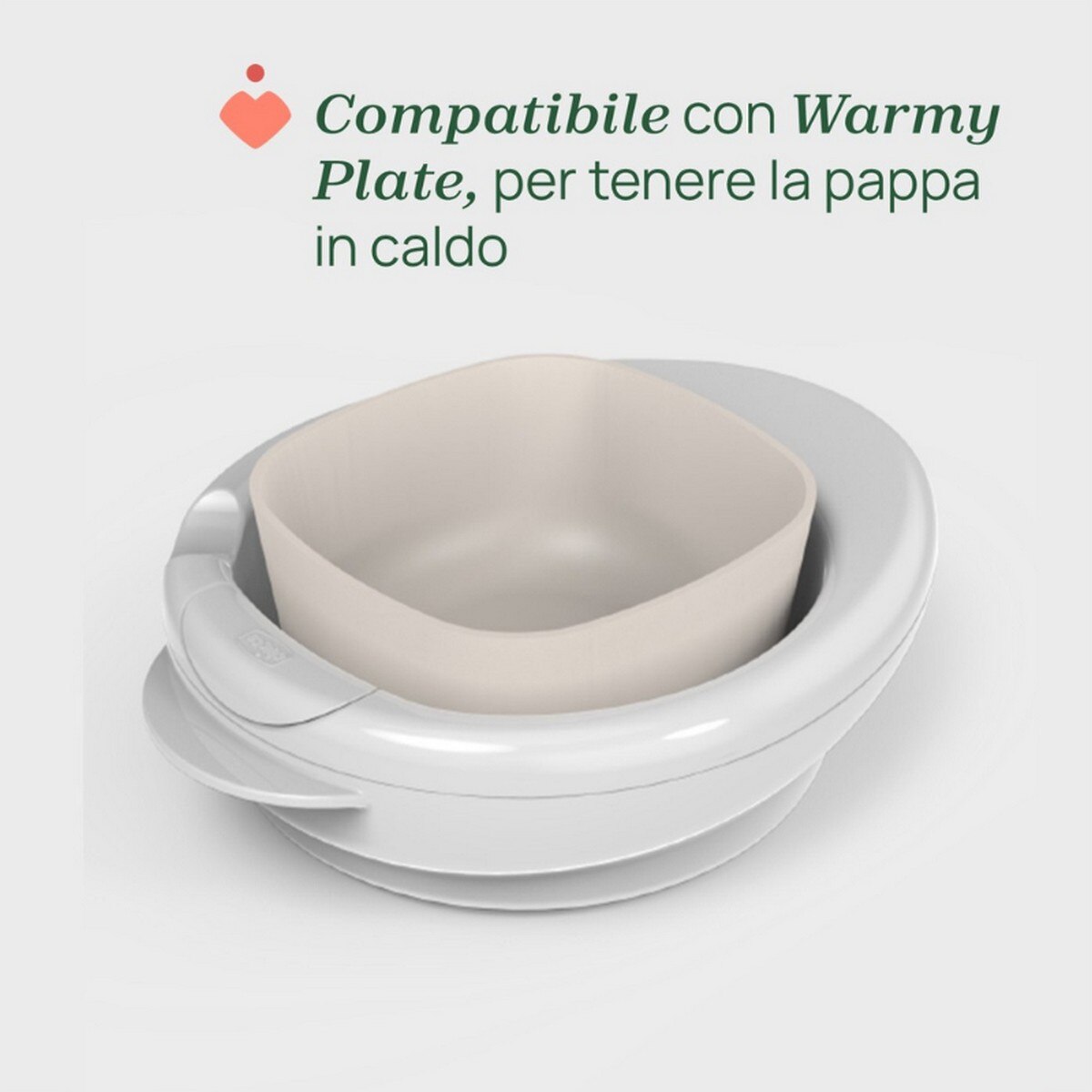 Tigela Tampa Cinza 6M+ 3
