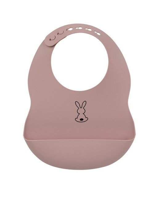 Imagem 0 de Babete Nattou de Silicone rosa velho