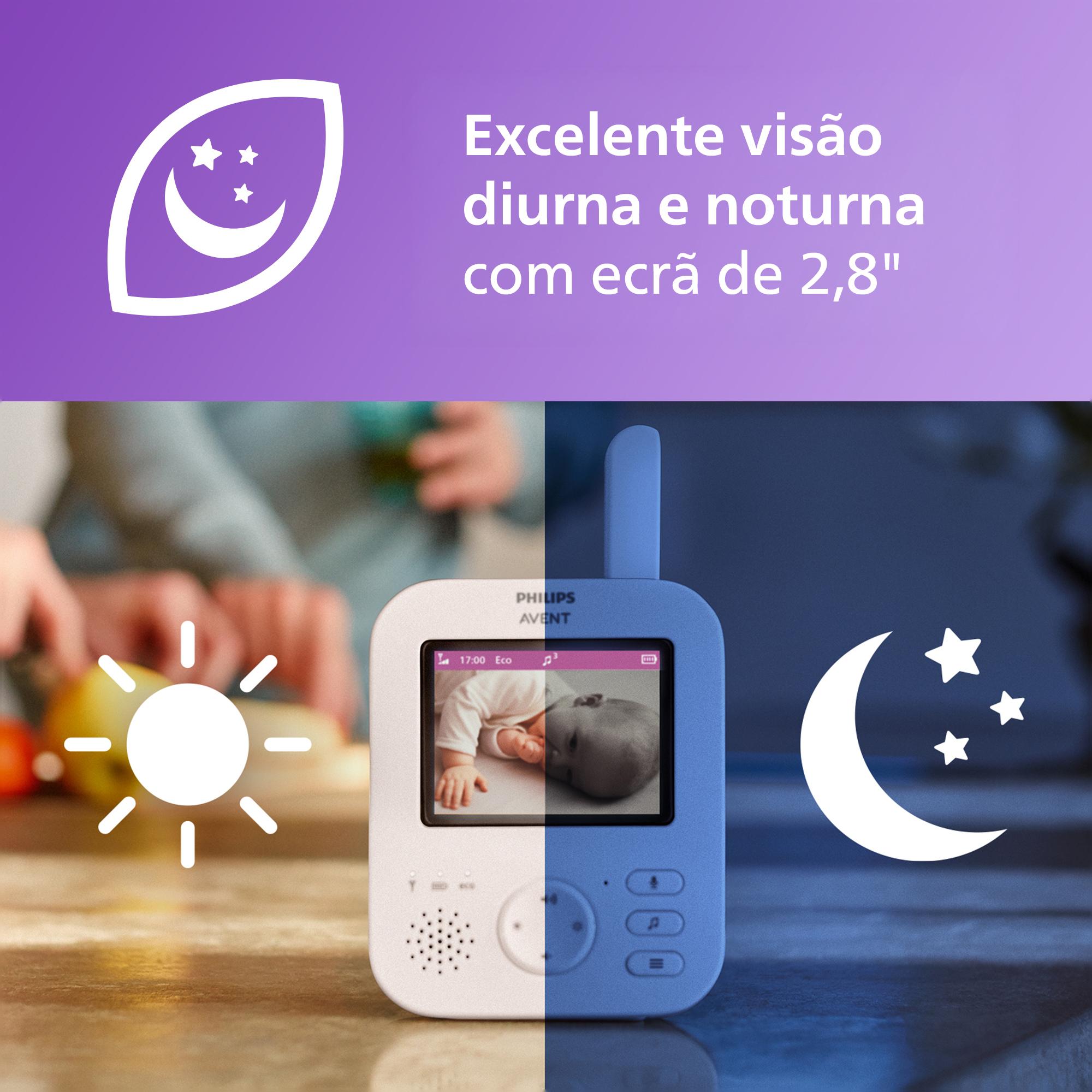Intercomunicador com Vídeo de Alta Resolução - 2,8" SCD882/26 Bege-5