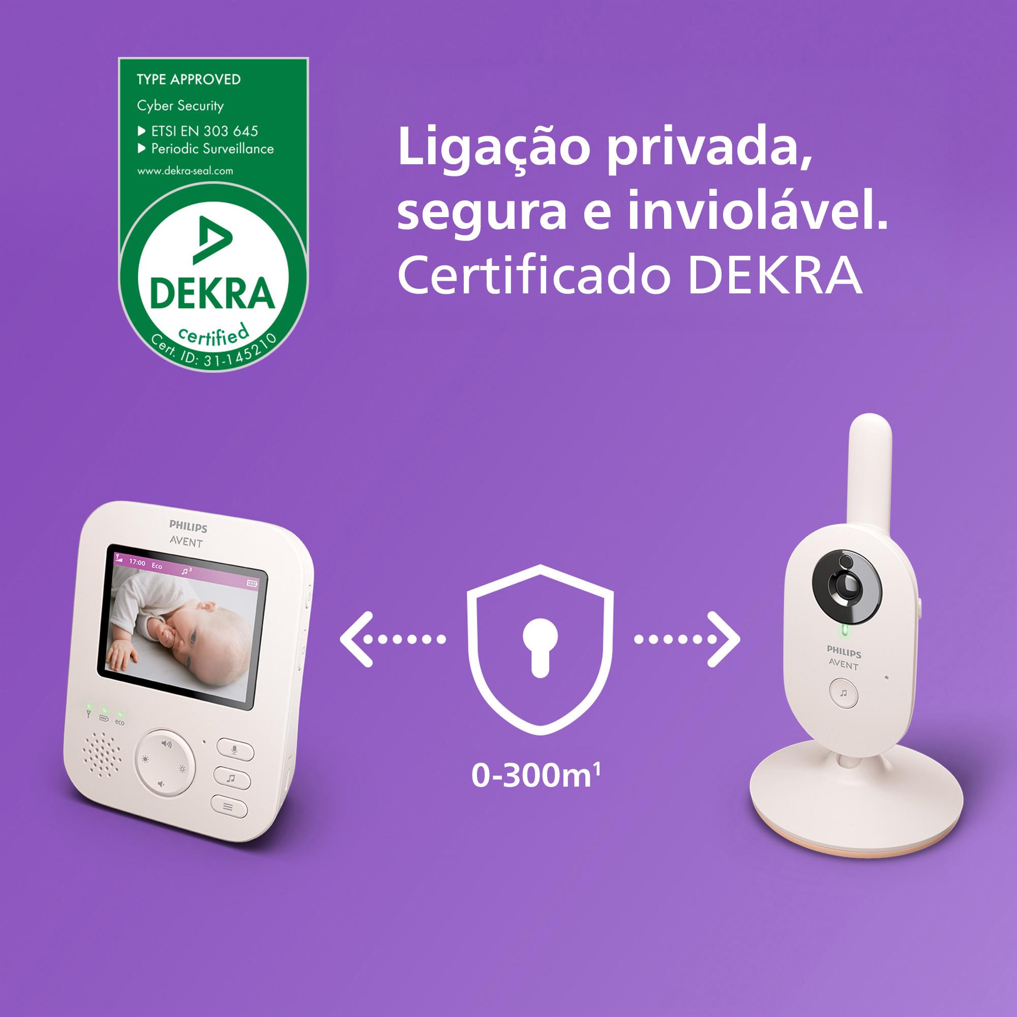 Intercomunicador com Vídeo de Alta Resolução - 2,8" SCD882/26 Bege-6