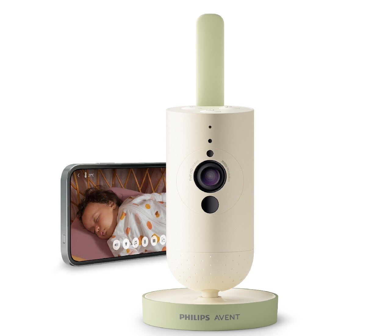 Intercomunicador com Câmara Conectada com App Baby Monitor, Sempre Conectado a Partir de Qualquer Lugar Nacar-1