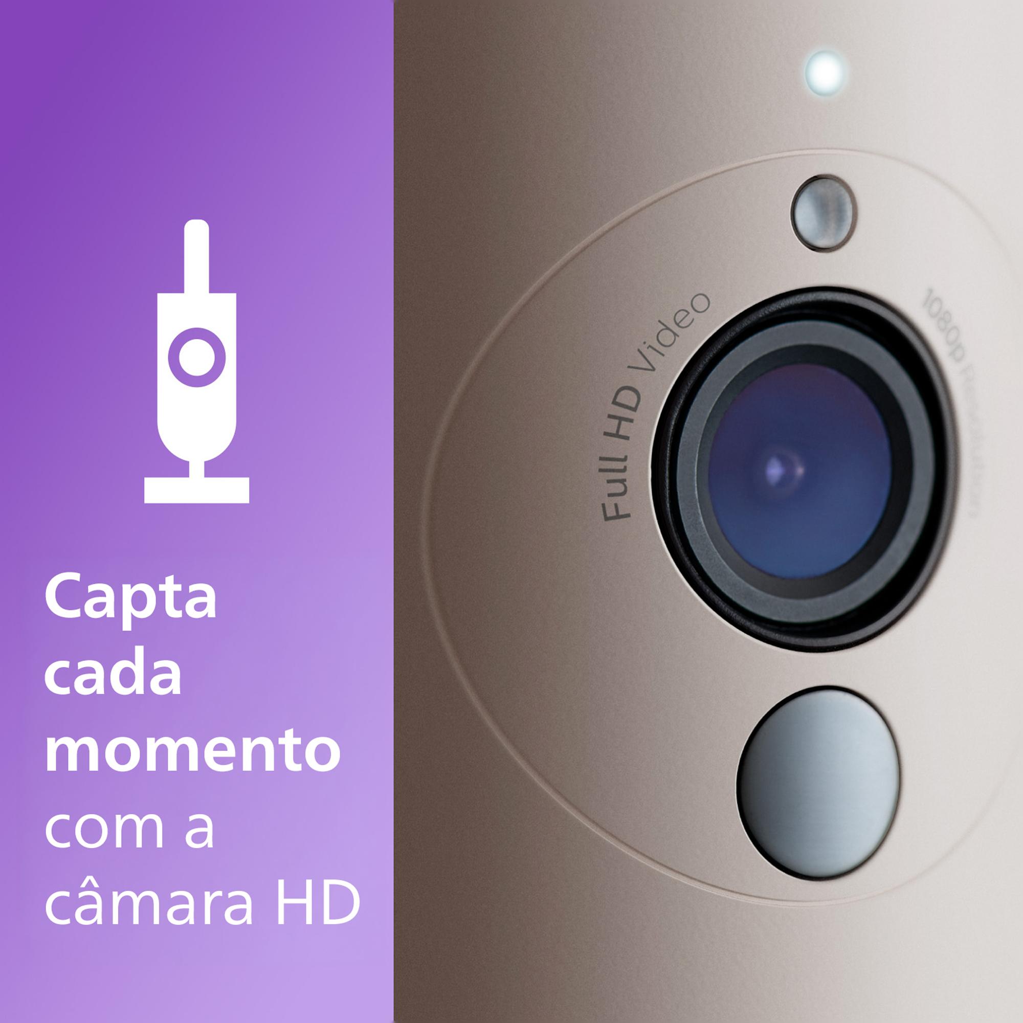 Intercomunicador com Câmara Conectada com App Baby Monitor, Sempre Conectado a Partir de Qualquer Lugar SCD643/26 Nacar-4