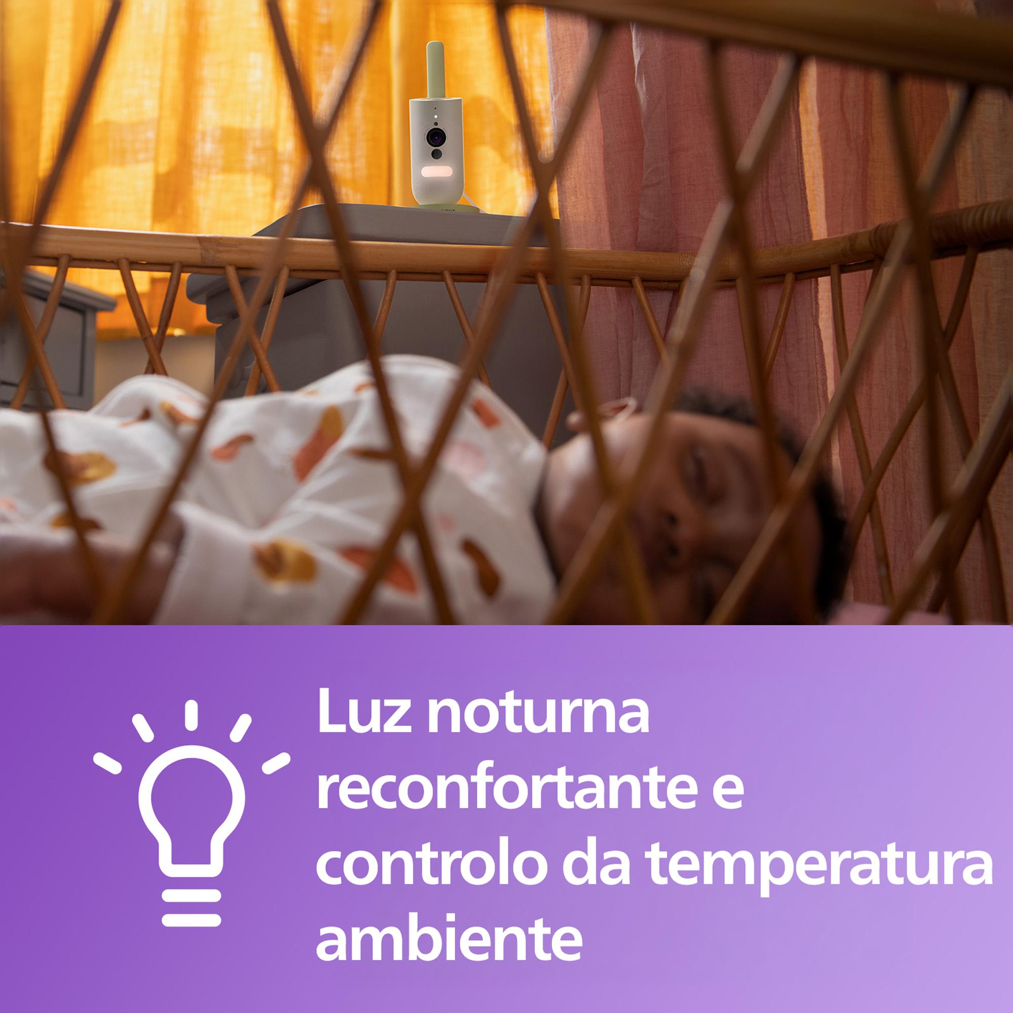 Intercomunicador com Câmara Conectada com App Baby Monitor, Sempre Conectado a Partir de Qualquer Lugar SCD643/26 Nacar-7