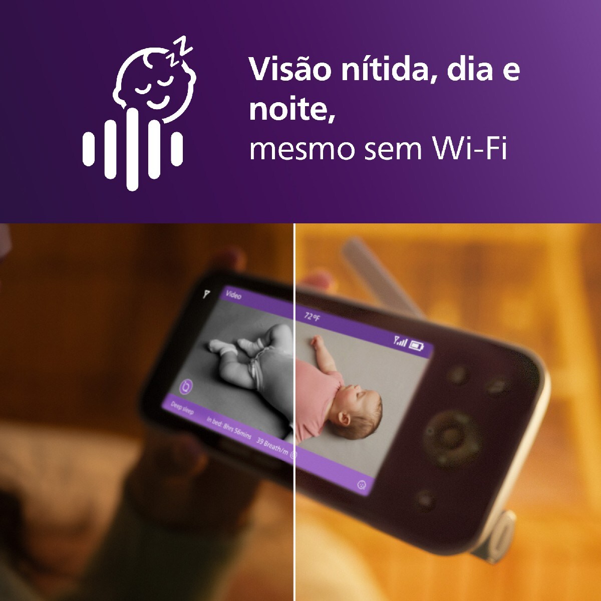 Intercomunicador Conectado Premium, Acompanhamento do Sono e Respiração sem Dispositivos, Deteção de Choro, Ecrã de 5" Nacar-4