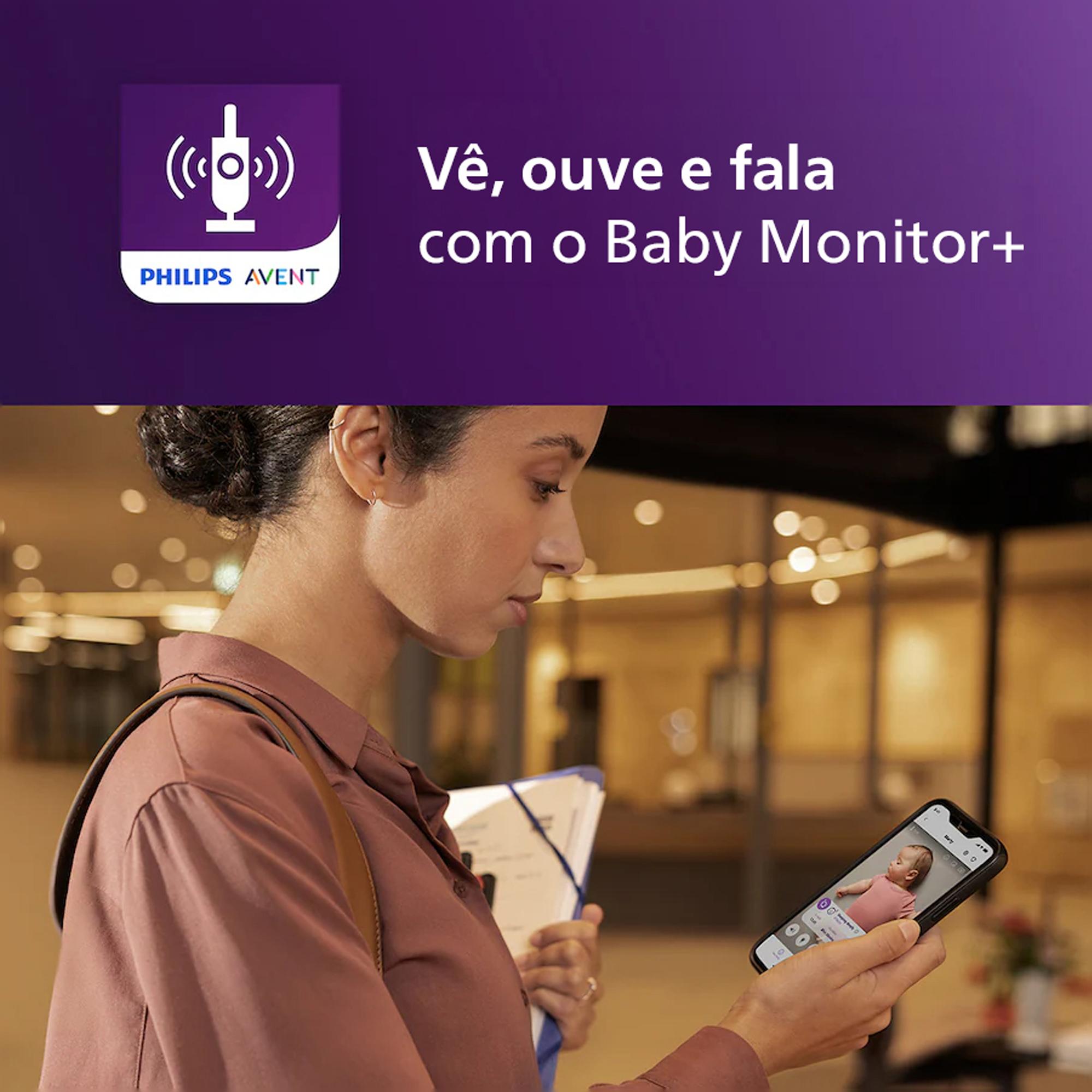 Intercomunicador Conectado Premium, Acompanhamento do Sono e Respiração sem Dispositivos, Deteção de Choro, Ecrã de 5" SCD971/26 Nacar-7