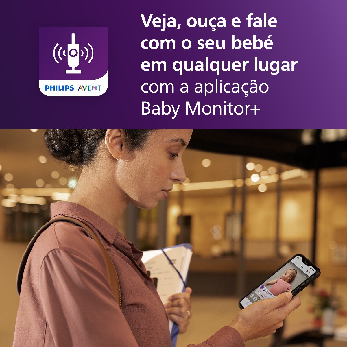 Intercomunicador Conectado Premium, Acompanhamento do Sono e Respiração sem Dispositivos, Deteção de Choro, Ecrã de 5" Nacar-6