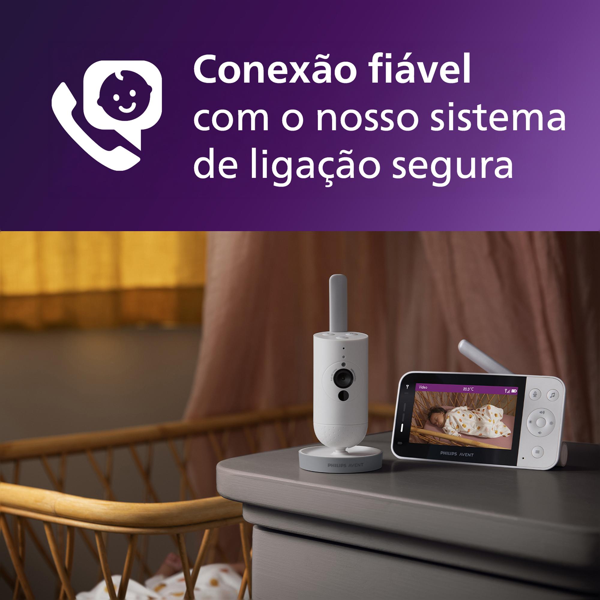 Intercomunicador Avent Conectado 4,3" Unidade de Pais + Aplicação SCD953/26 Nacar-3