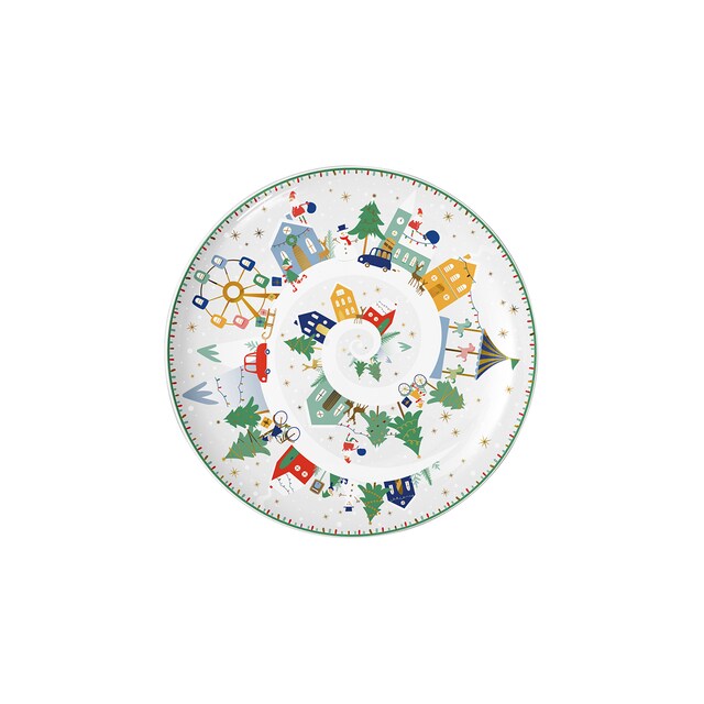 Imagem 0 de Prato de Sobremesa Natal Coupe - 21 cm