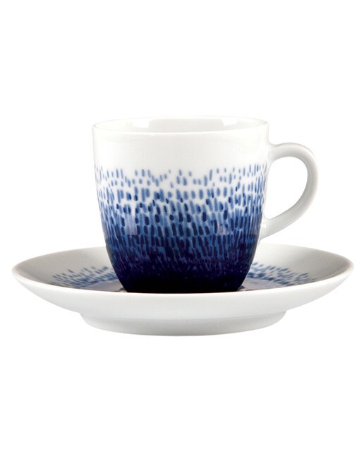Chávena de Café e Pires Blue Rain Spal 1