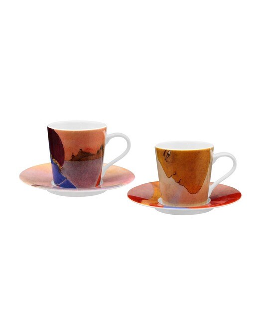 Conjunto 2 Pares Chávena Café Mário Botas + Relógio + Doroteia 1
