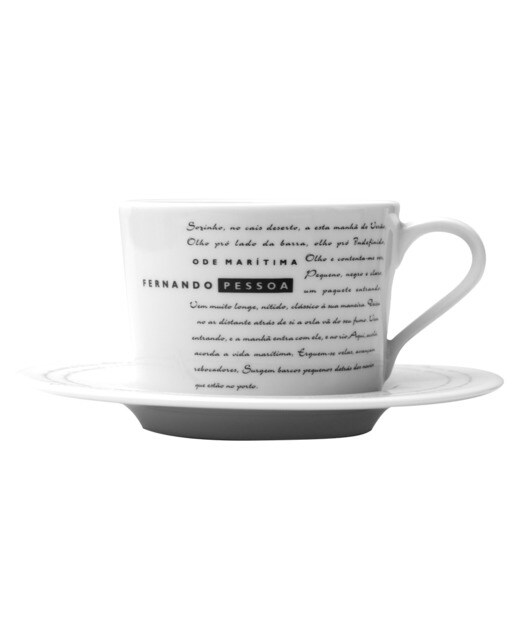 Chávena de chá e pires Fernando Pessoa SPAL 1