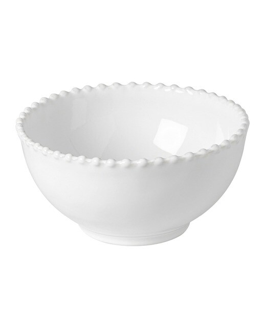 Tigela de sopa/ cereais Pearl Branco-1