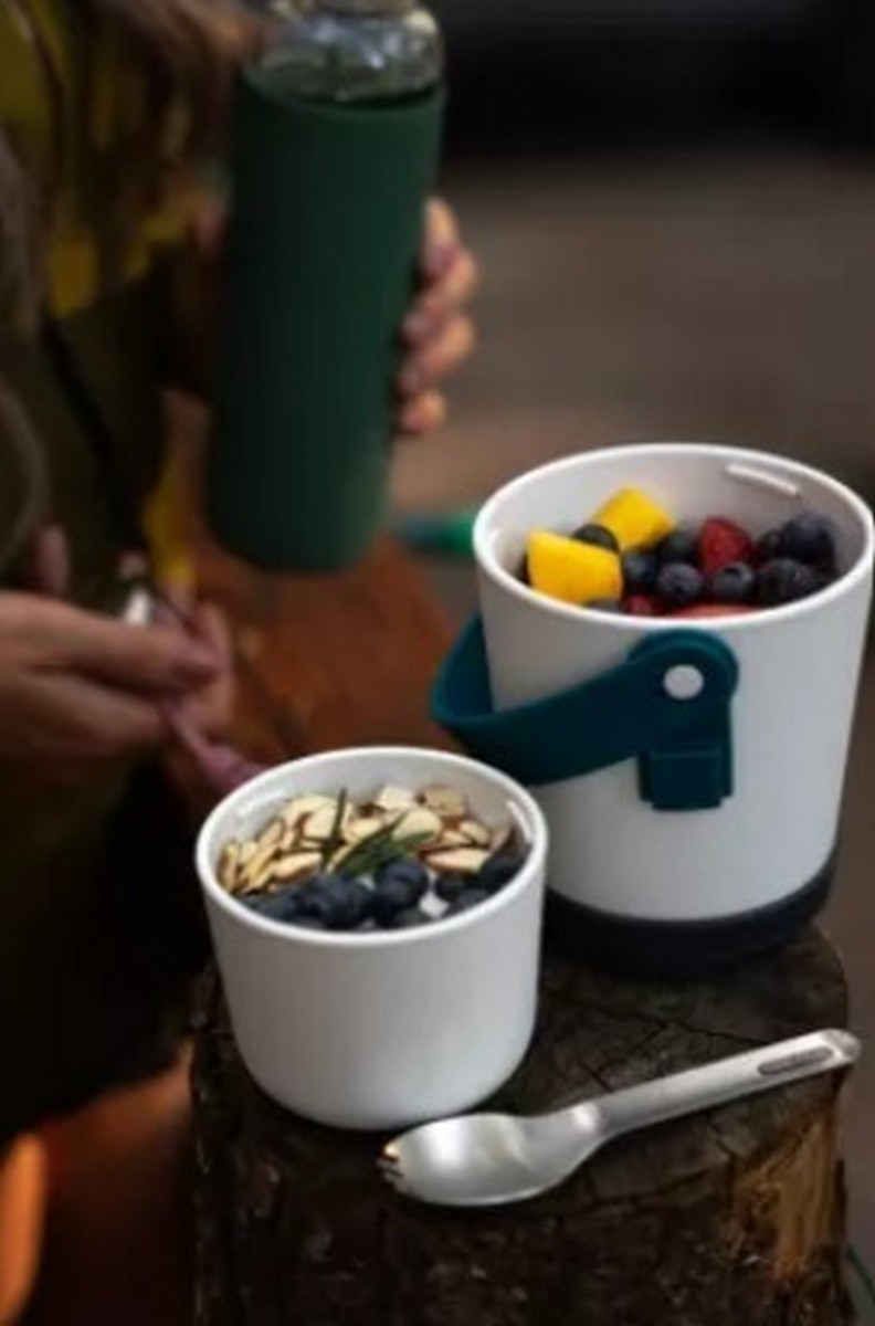 Porta-Alimentos Duplo Olive-2