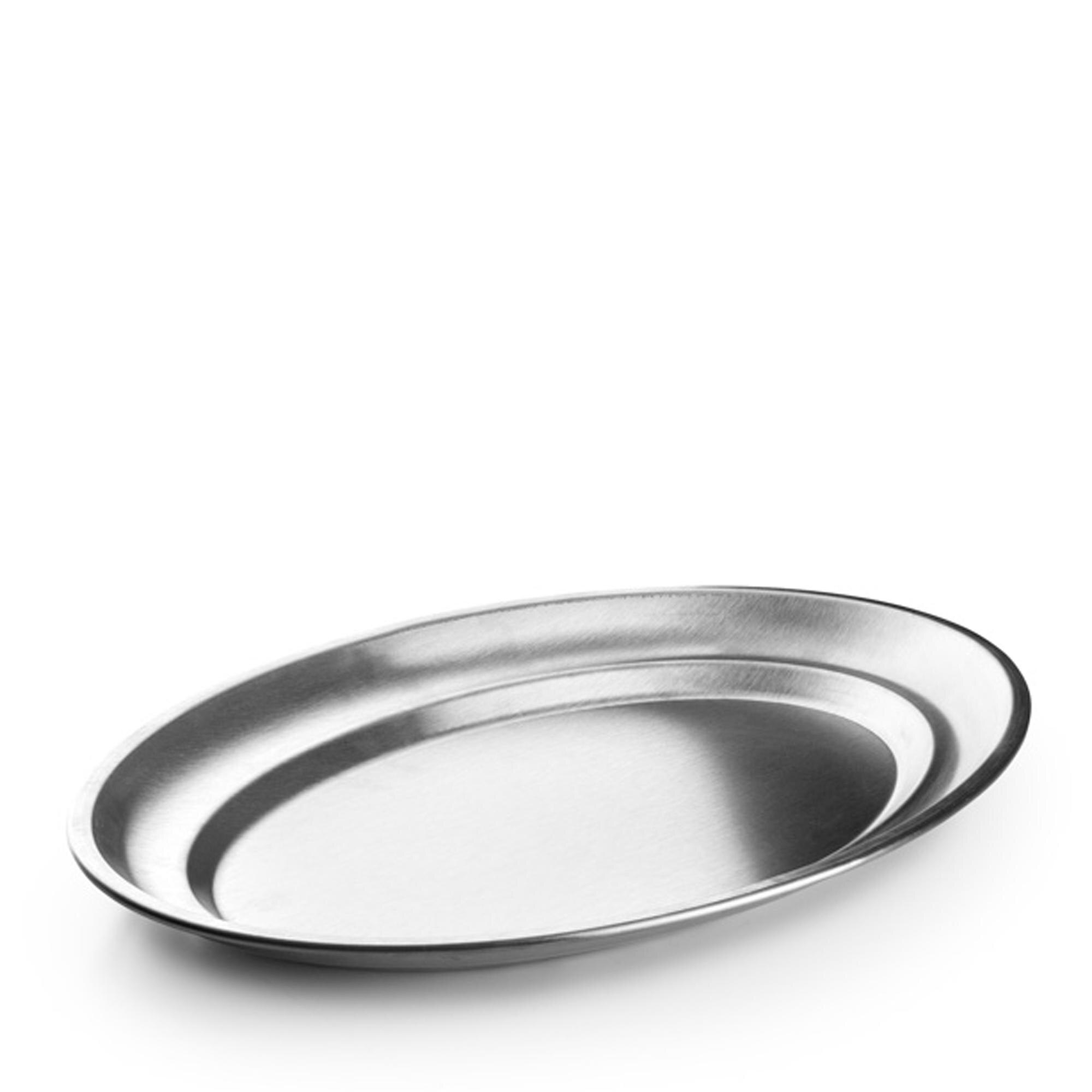 Tabuleiro Oval de Aço Inoxidável 1