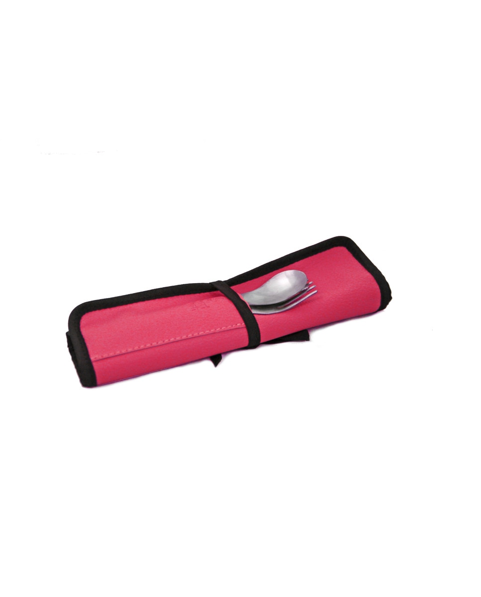 Individual e Talheres Inox Rosa-1