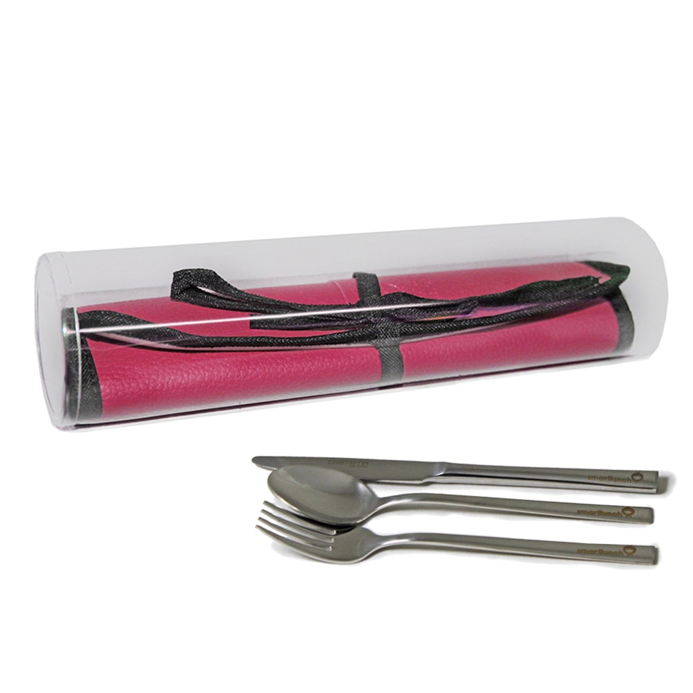 Individual e Talheres Inox Rosa-3