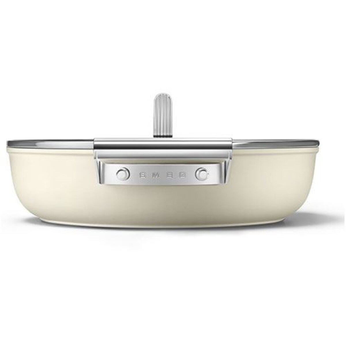 Panela Baixa Antiaderente Creme-3