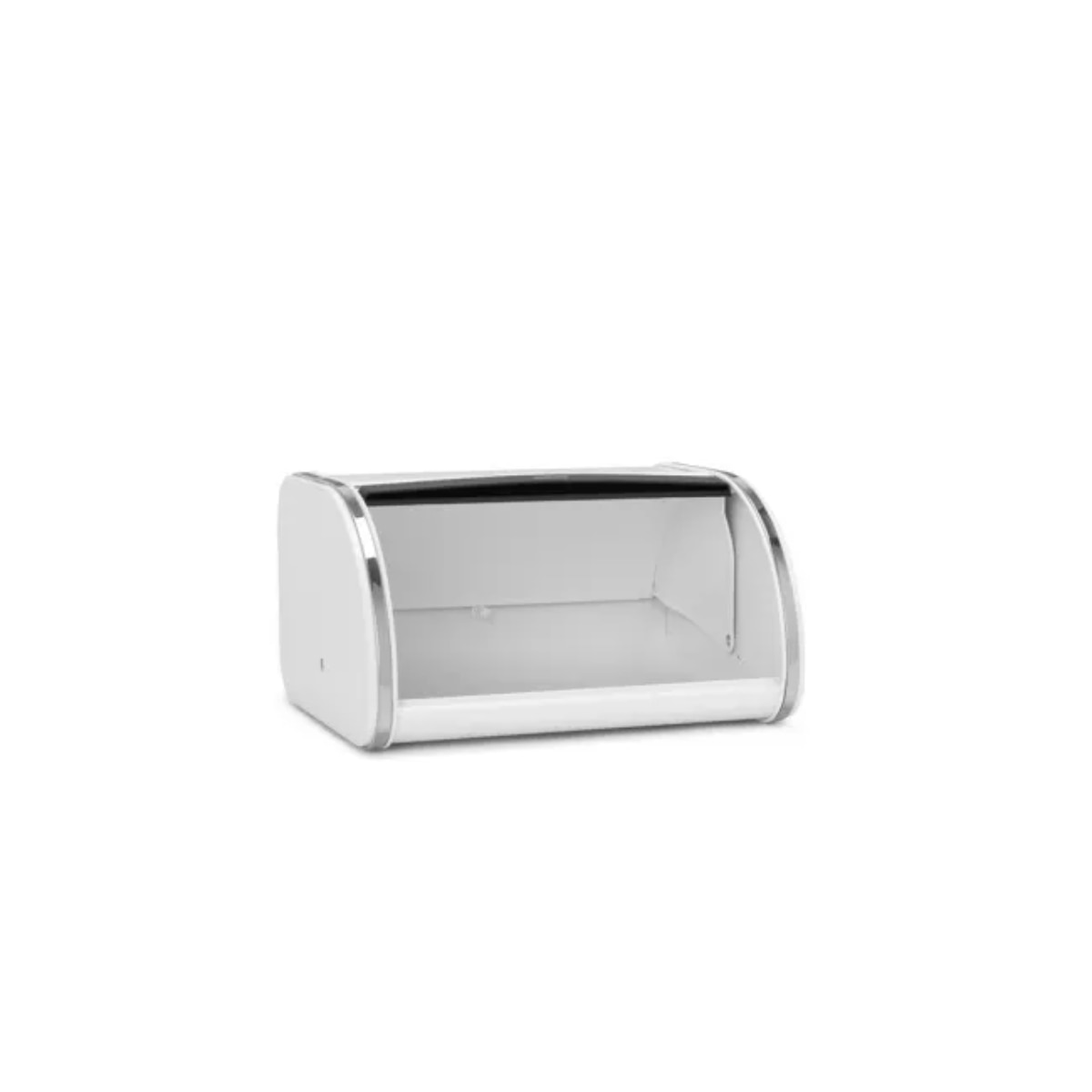 Caixa de Pão Roll Top Média Inox/Branco-4