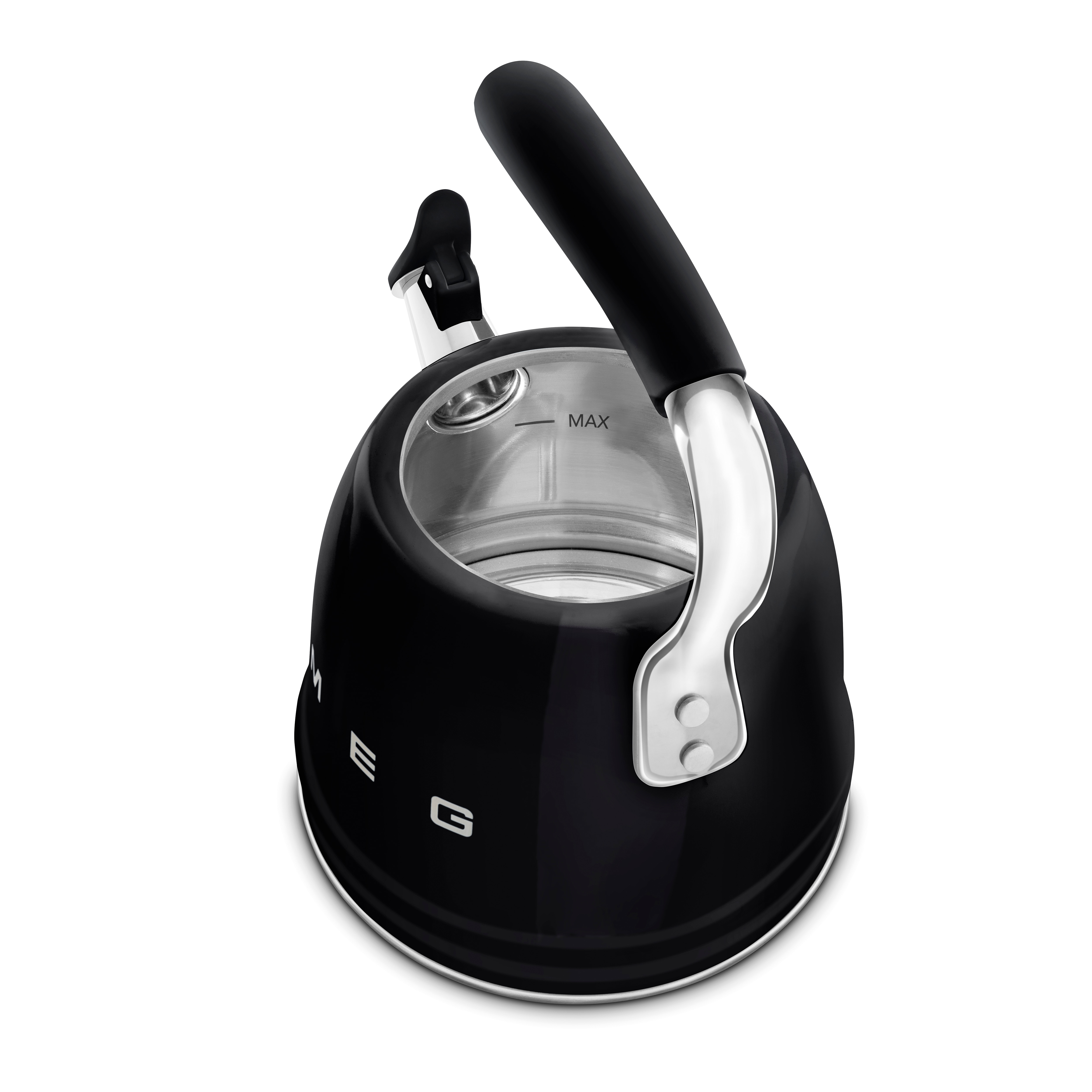 Chaleira com Apito - 2,3 L Preto-4