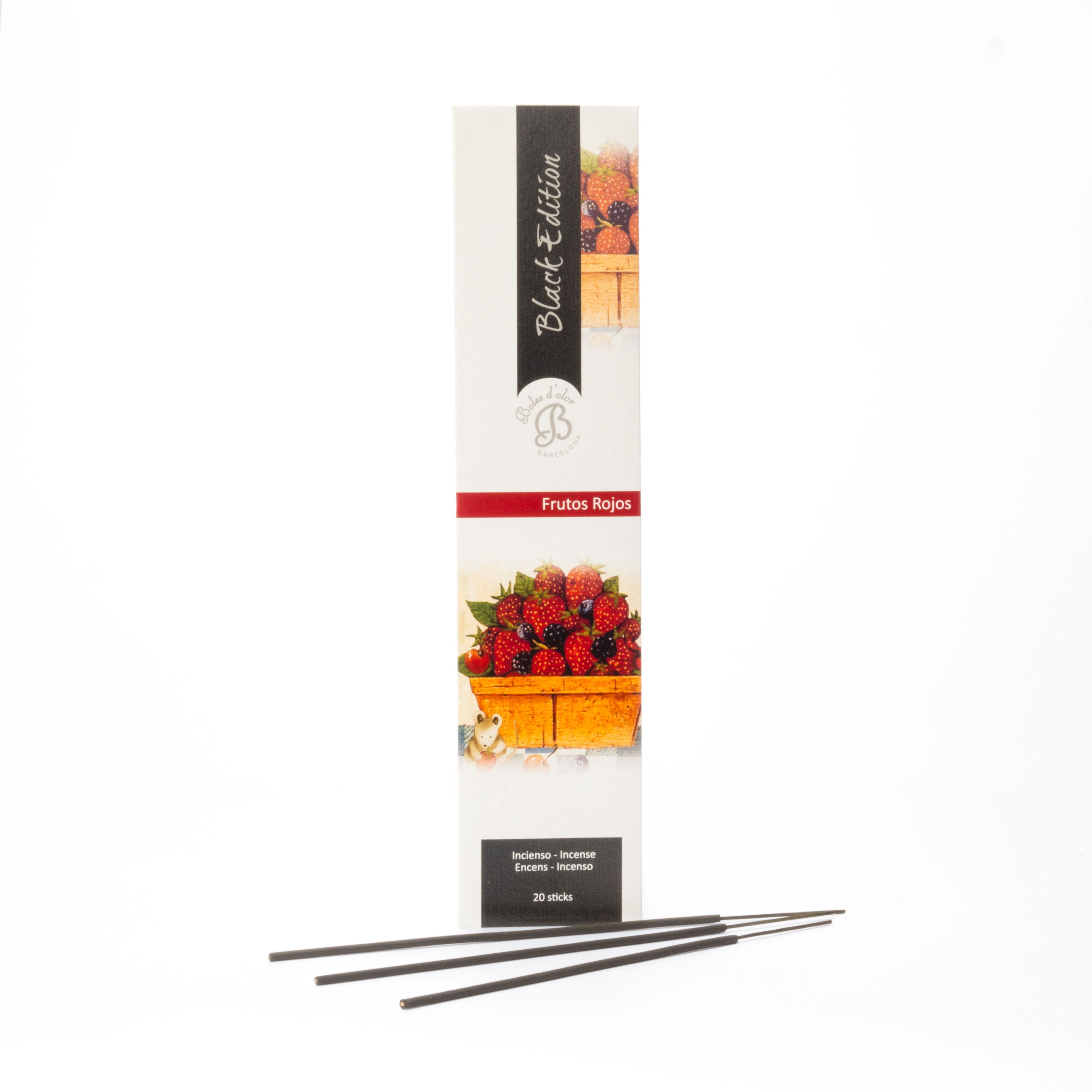 Incensos Black Edition Frutos Vermelhos - 16 Sticks 1