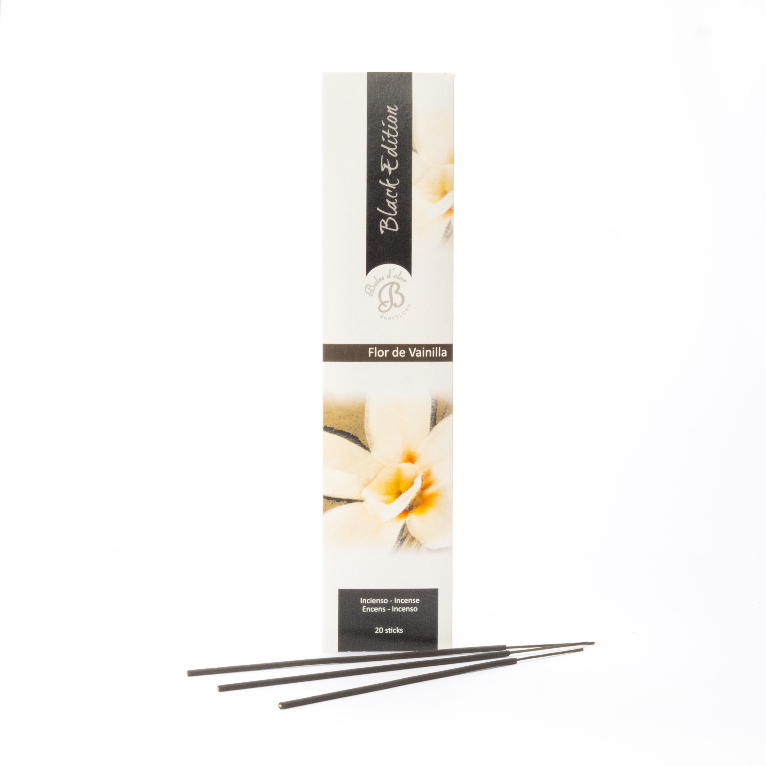 Incensos Black Edition Flor de Baunilha - 16 Sticks 1