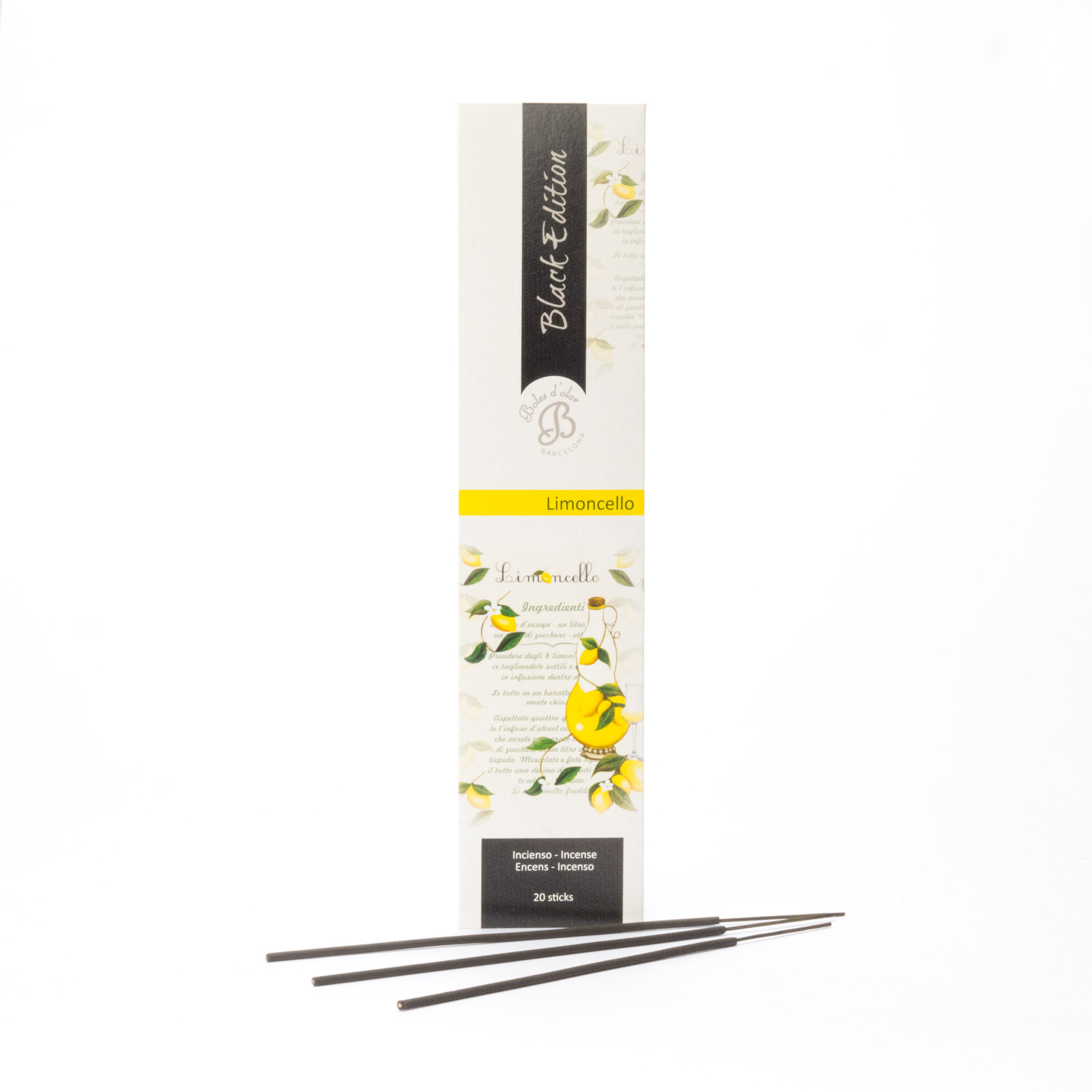 Incensos Black Edition Limoncello - 16 Sticks 1