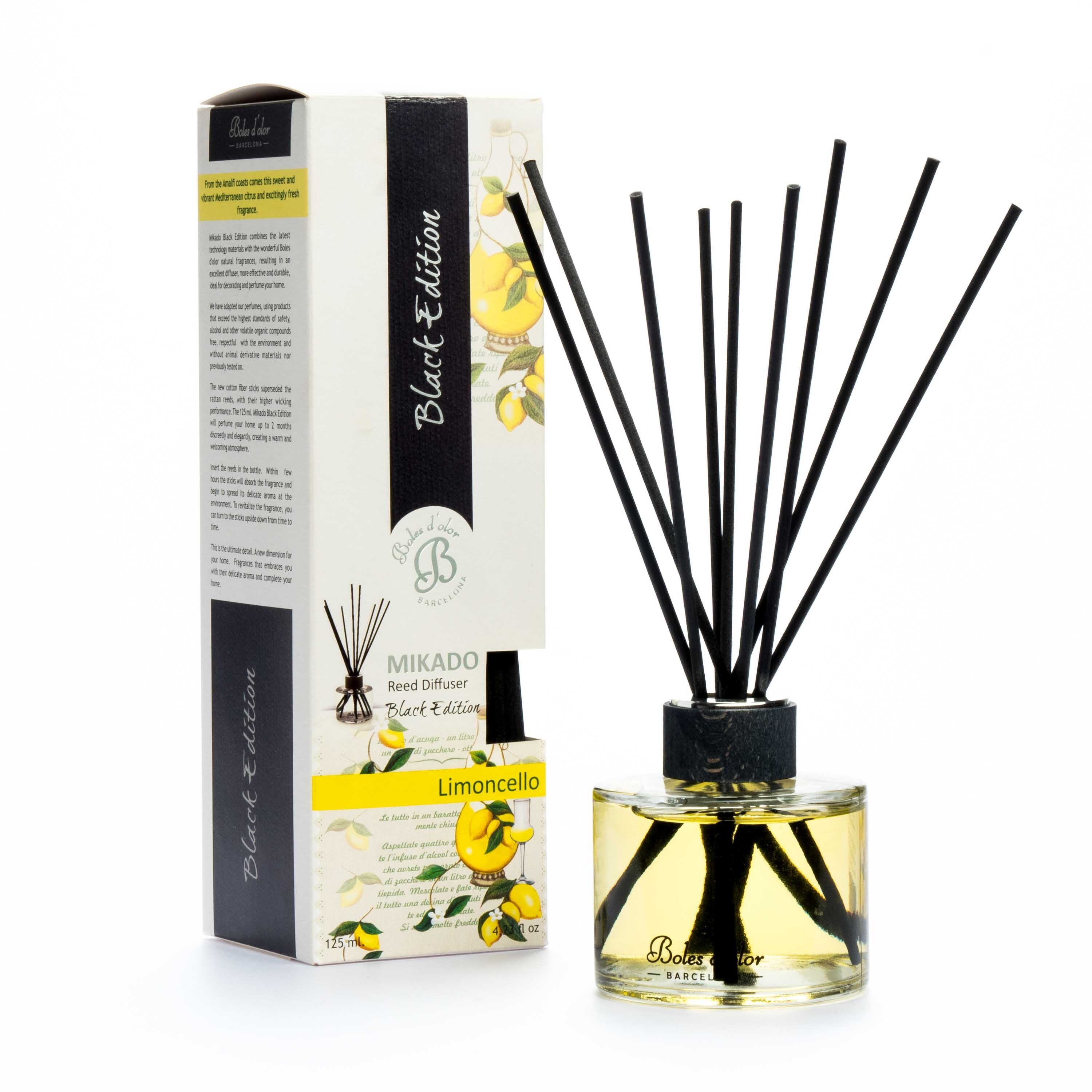 Difusor Mikado com Varetas Black Edition Limoncello - 200 ml 1