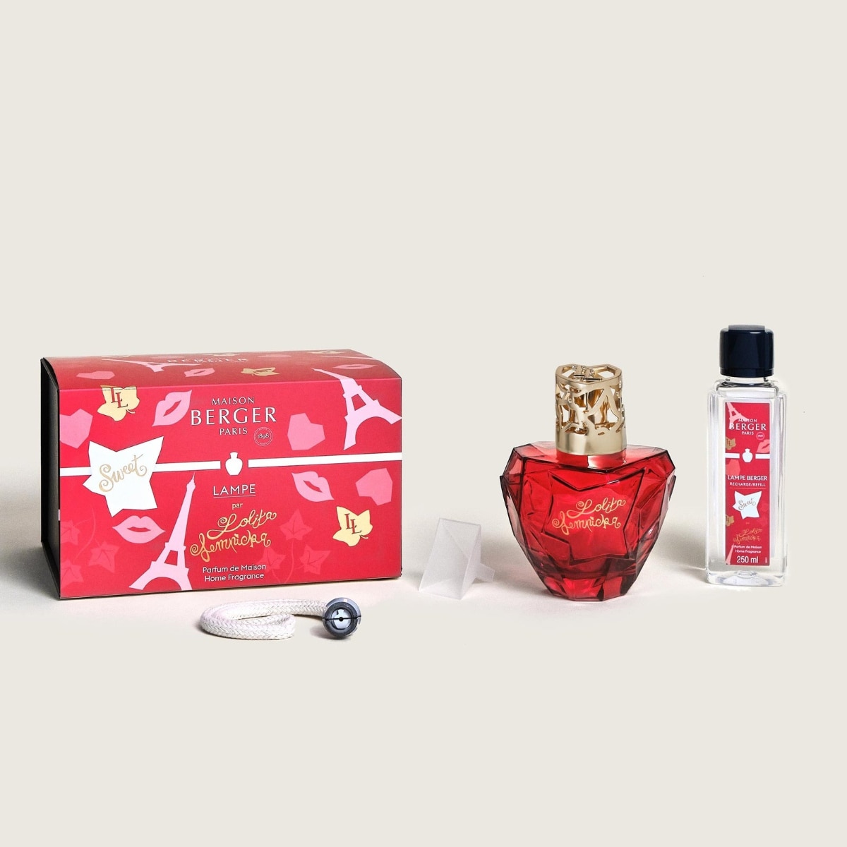 Coffret Lâmpada Catalítica Lolita Lempicka Sweet com Recarga 250ml 1