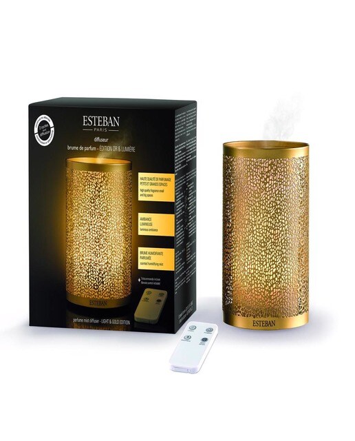 Difusor elétrico luz dourada 1