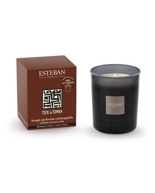 Vela Perfumada Recarregável Teck et Tonka - 450g 1