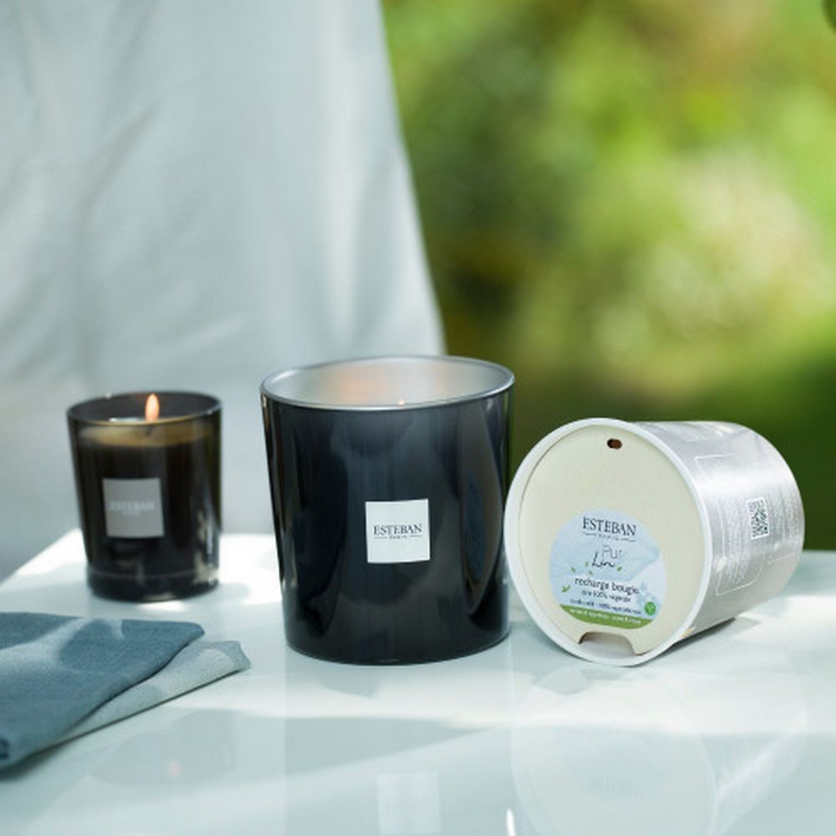 Vela Perfumada Recarragável Pur Lin - 180g 2
