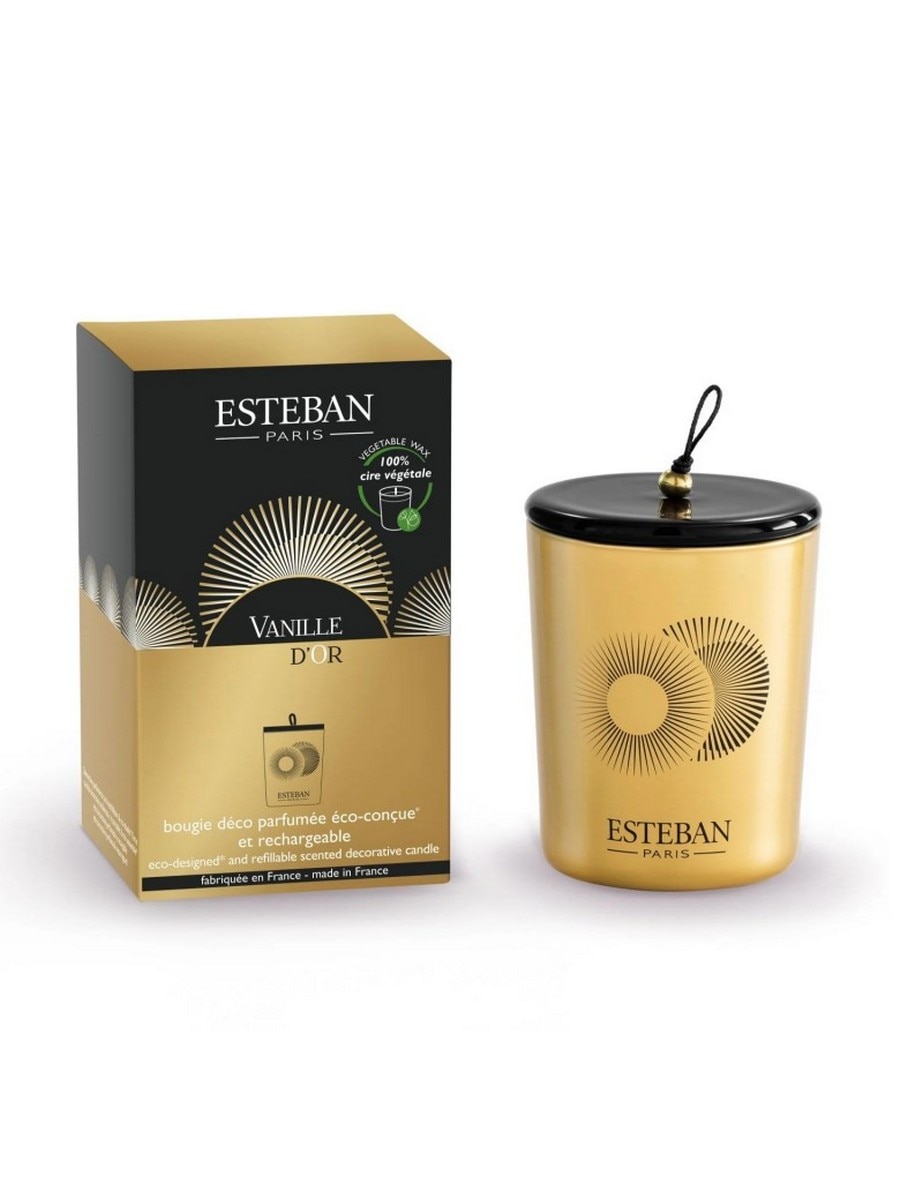 Vela Perfumada Decorativa Recarregável Vanille d'Or - 180g 1
