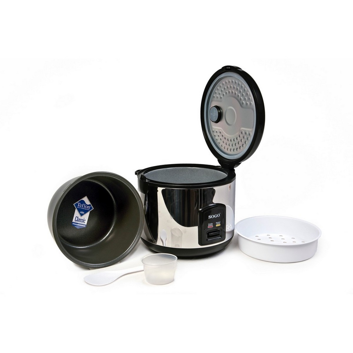 Arrozeira Elétrica Sogo ARROZ-10085 de 700 W e Capacidade de 1,8 Litros - 10 Porções - Inox Inox-3
