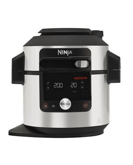 Imagem 0 de Panela Elétrica Multifunções Ninja Foodi OL650EU SmartLid 12 em 1 de 1760 W e de 7,5 Litros - Preto e Aço Inoxidável