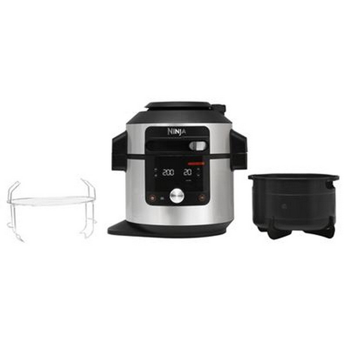Panela Elétrica Multifunções Ninja Foodi OL650EU SmartLid 12 em 1 de 1760 W e de 7,5 Litros - Preto e Aço Inoxidável Preto / Aço Inox-4
