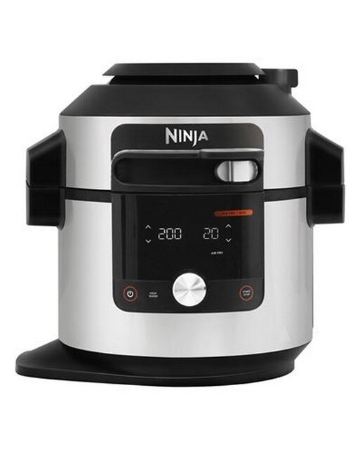 Imagem 0 de Panela Elétrica Multifunções Ninja Foodi OL750EU SmartLid 14 em 1 Tampa Inteligente de 1760 W e de 7,5 Litros - Preto e Aço Inoxidável
