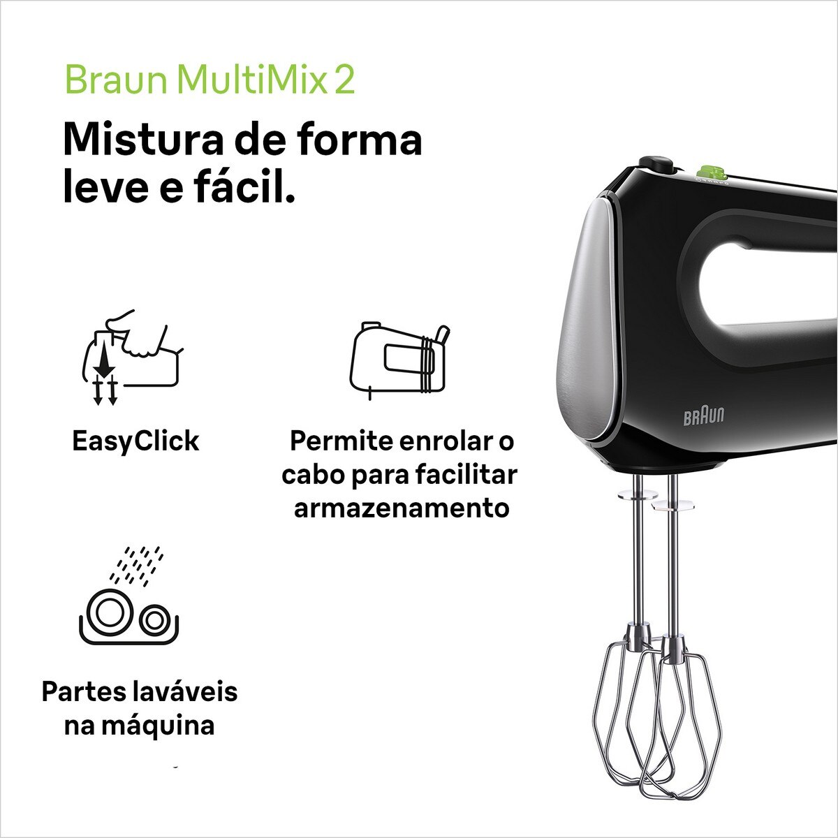 Batedeira Braun Multimix 2 HM 2110 de 550 W - Preto Preto-2